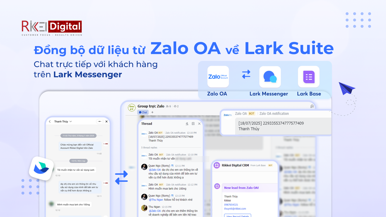 Zalo OA x Lark Messenger Integration