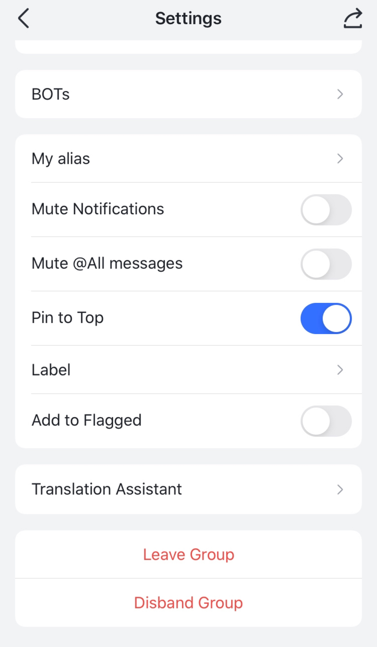 Ghim đầu trang trên di động cách 2.2