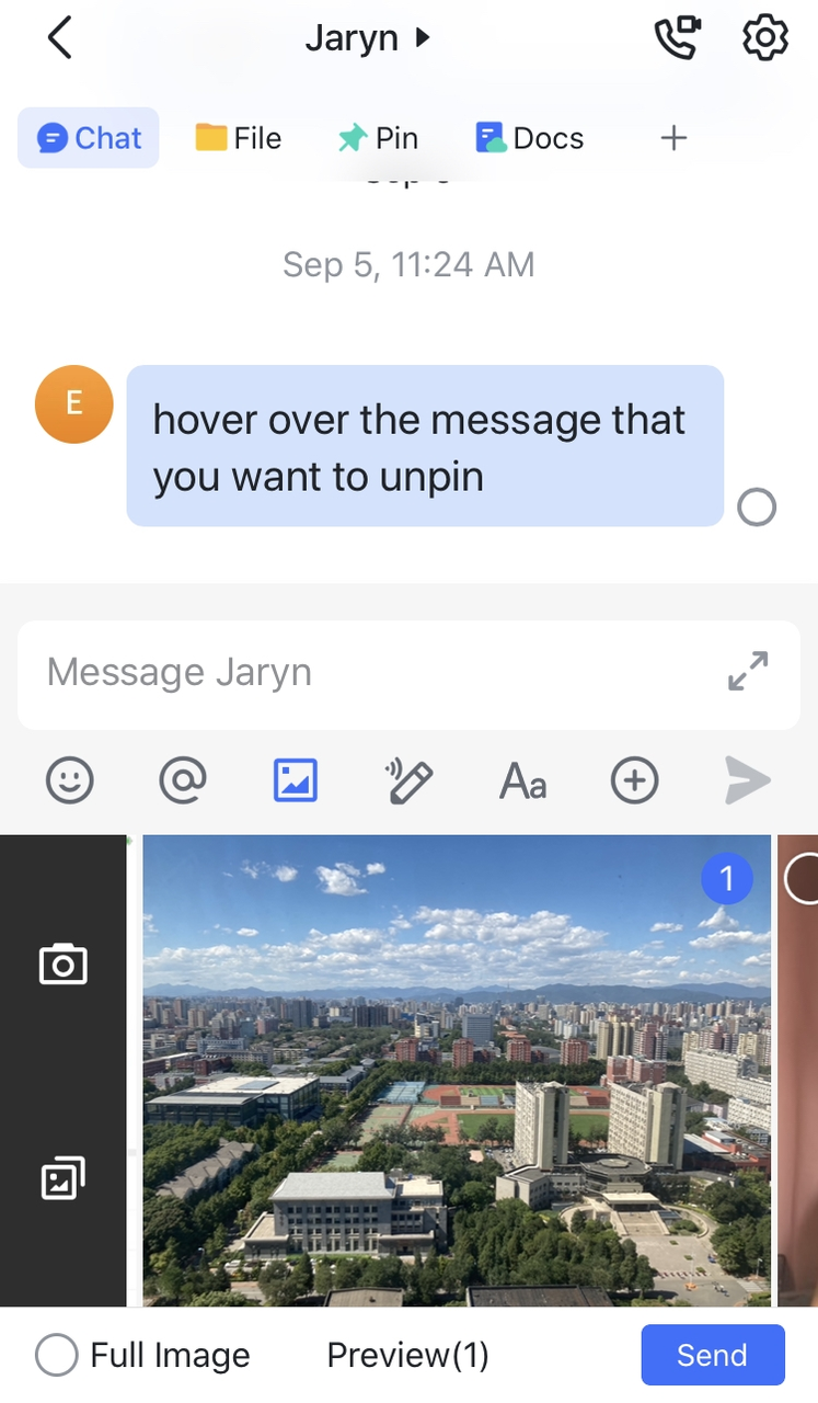 Gửi video đến một cuộc trò chuyện trên di động