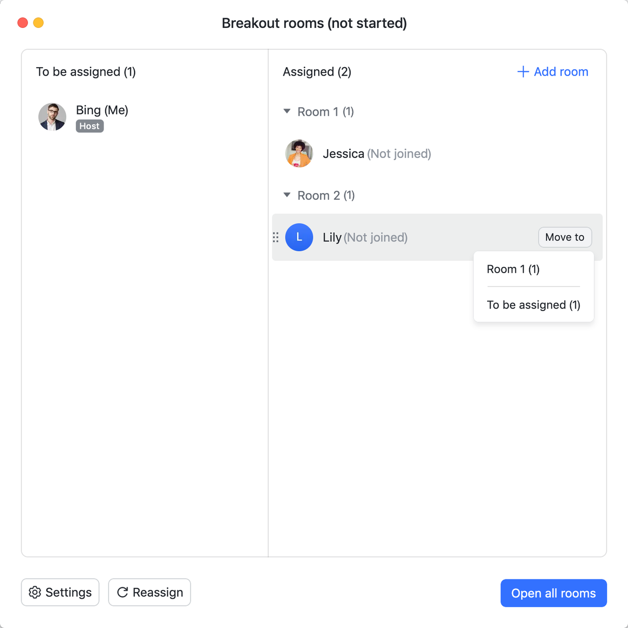 Quản lý người tham gia