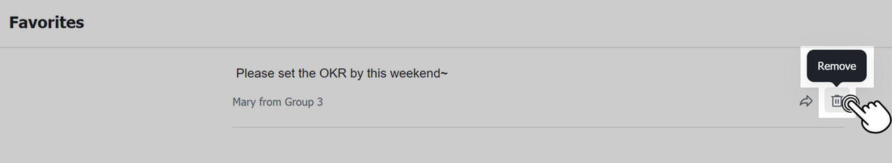 Xoá khỏi mục yêu thích trên máy tính bàn