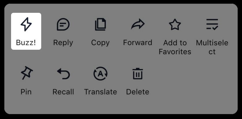 Buzz trò chuyện tiêng tư