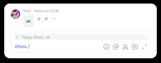 Mention được bao gồm khi trả lời tin nhắn
