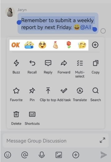 Gửi biểu tượng cảm xúc trên di động
