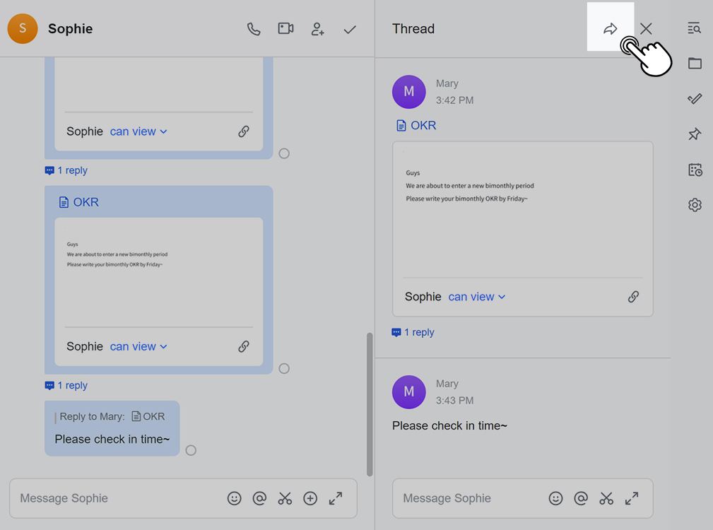 Chuyển tiếp chuỗi trò chuyện
