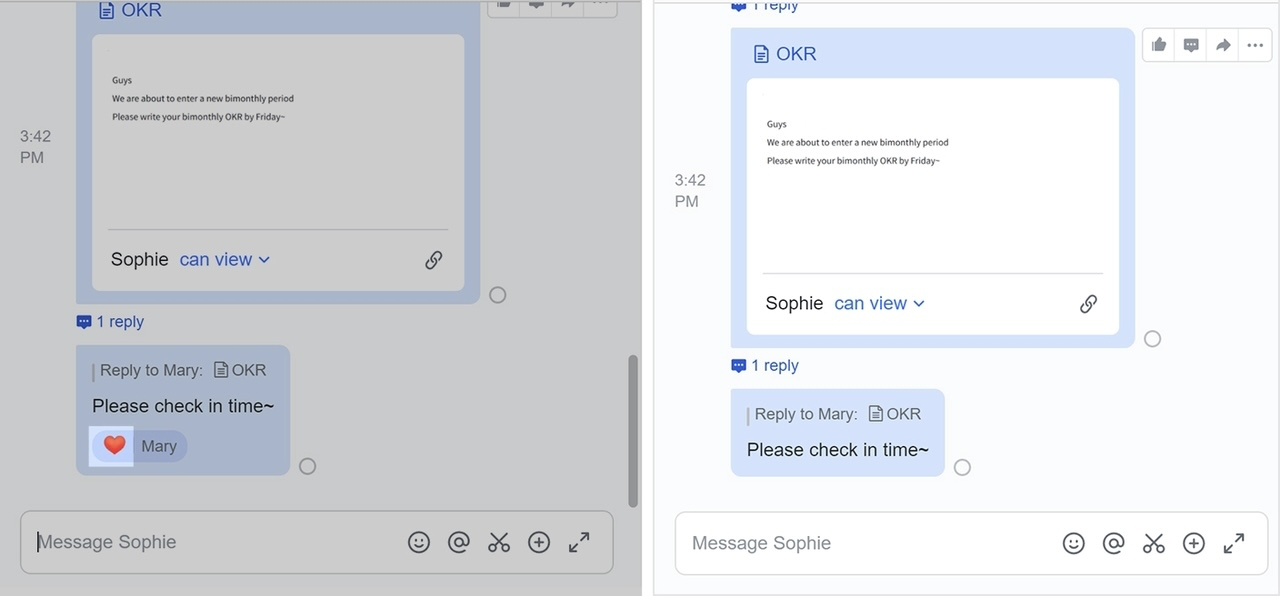 Thu hồi phản ứng biểu tượng cảm xúc