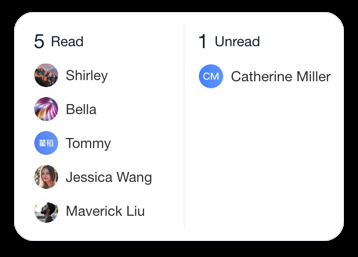 Kiểm tra ai đã đọc tin nhắn