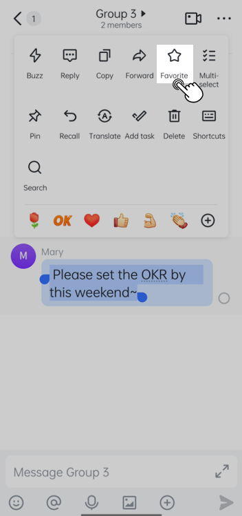 Thêm vào yêu thích trên di động 