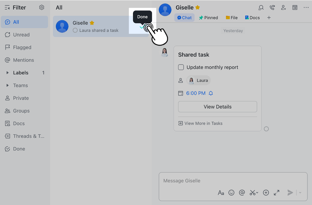 Xoá lịch sử trò chuyện trên máy tính bàn 1