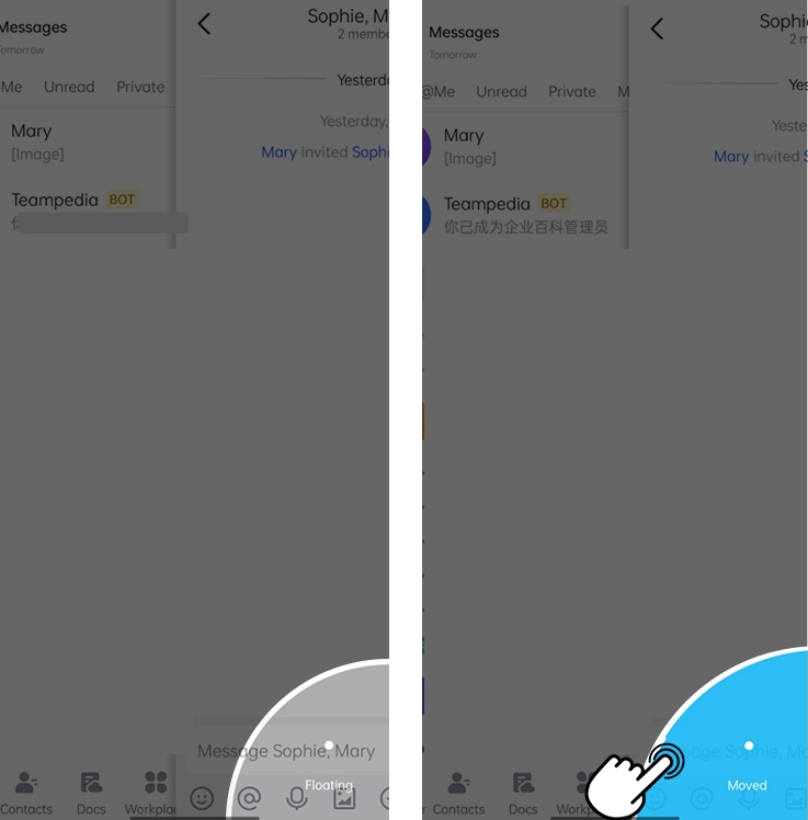 Thêm trang vào cửa sổ nổi