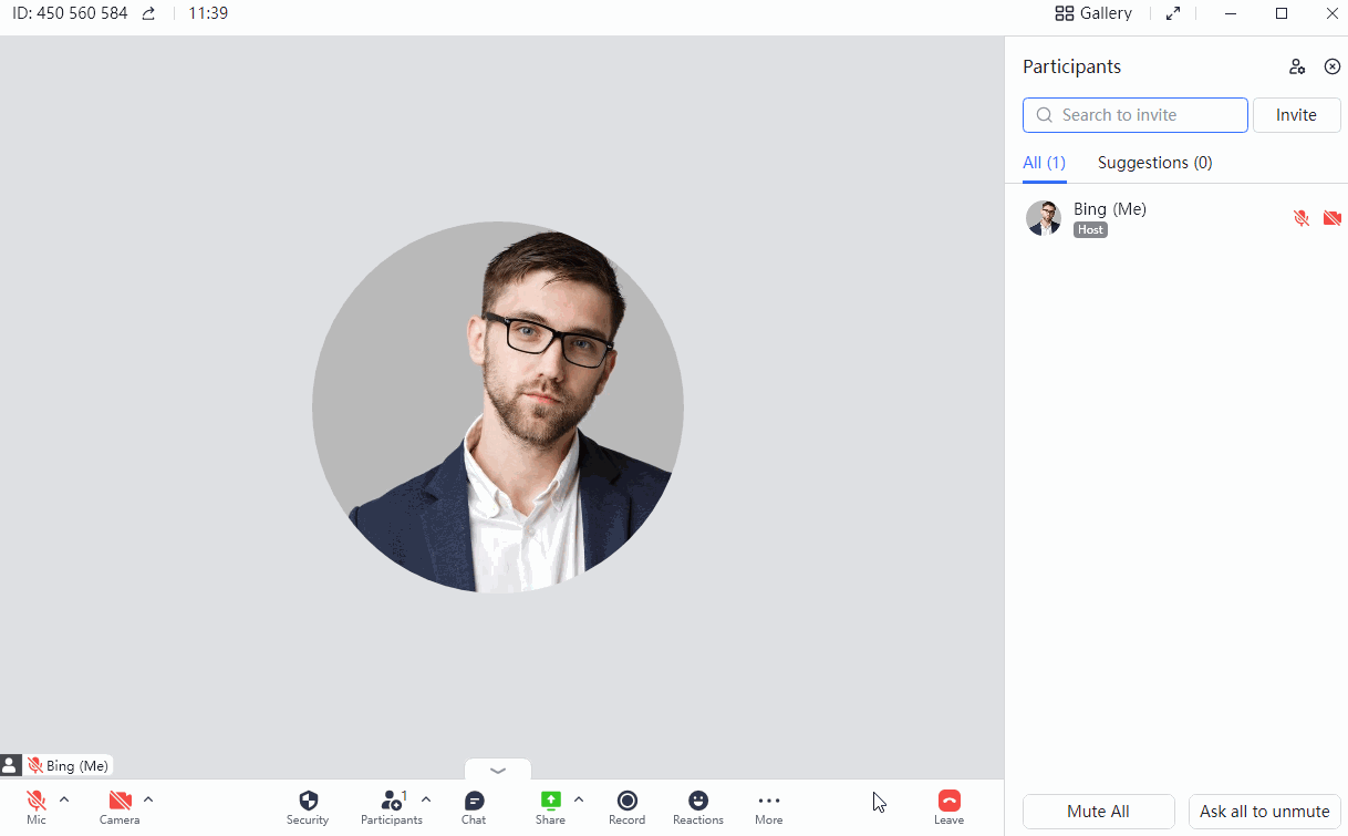 Chế độ giọng nói cho cuộc họp video
