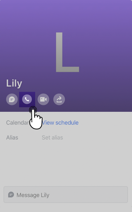 Thực hiện cuộc gọi thoại cách 1