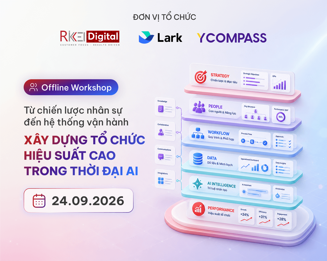 Workshop: "Từ chiến lược nhân sự đến hệ thống vận hành: Xây dựng tổ chức hiệu suất cao trong thời đại AI"