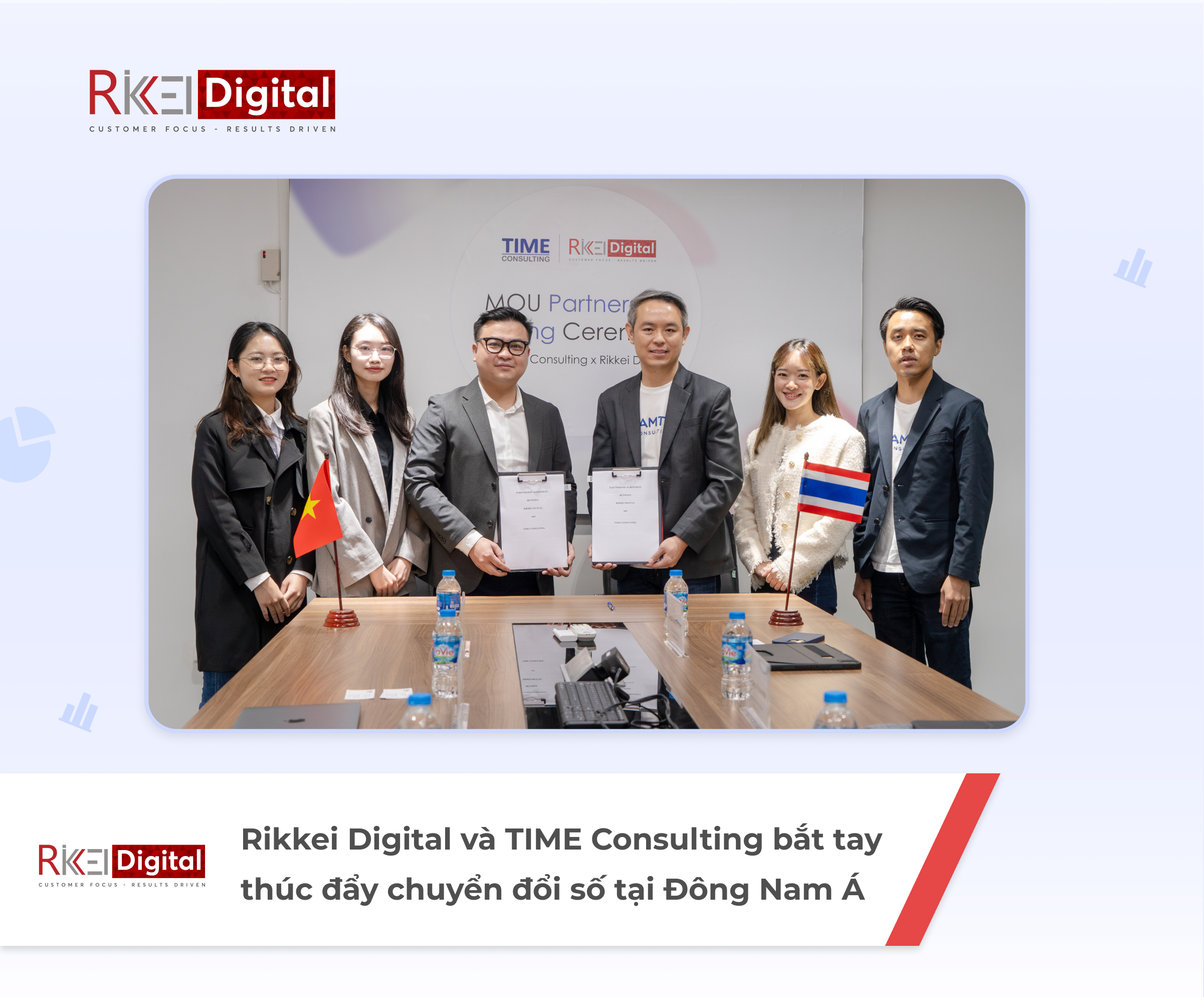 Rikkei Digital và TIME Consulting hợp tác thúc đẩy chuyển đổi số tại Đông Nam Á