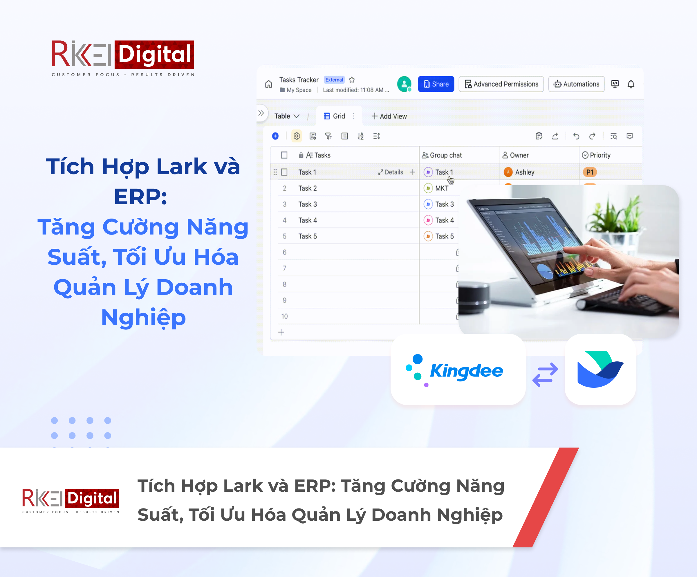 Tích Hợp Lark vs. ERP: Tăng Cường Năng Suất, Tối Ưu Hóa Quản Lý Doanh Nghiệp