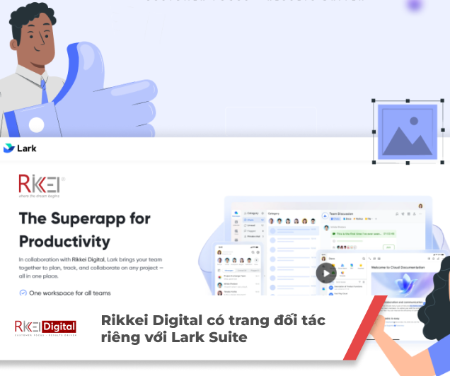 Rikkei Digital chính thức có trang đối tác riêng với Lark Suite