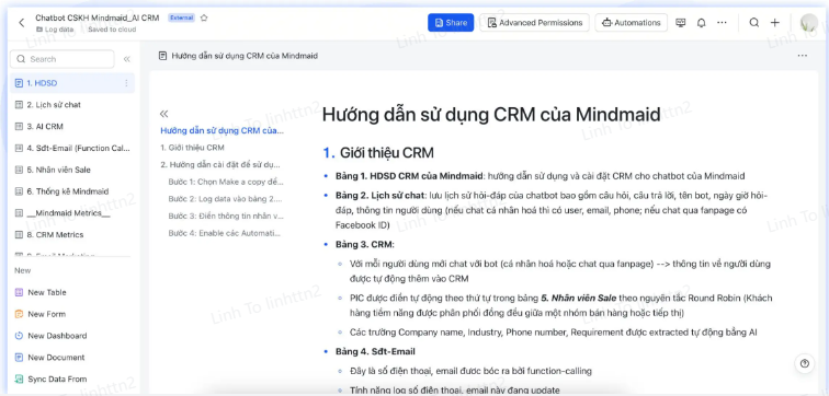 Hoàn toàn miễn phí và có template từ Mindmaid