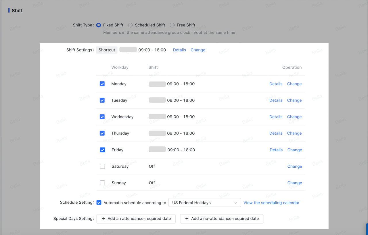 Đa dạng các loại ca làm việc