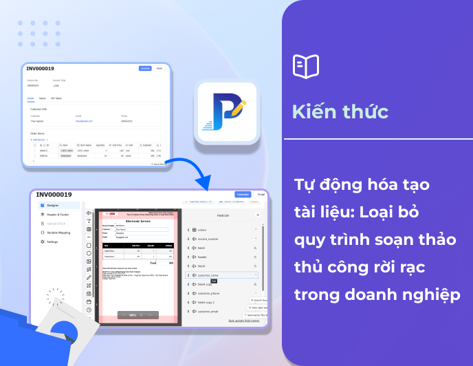 Tự động hóa tạo tài liệu: Loại bỏ quy trình soạn thảo thủ công rời rạc trong doanh nghiệp