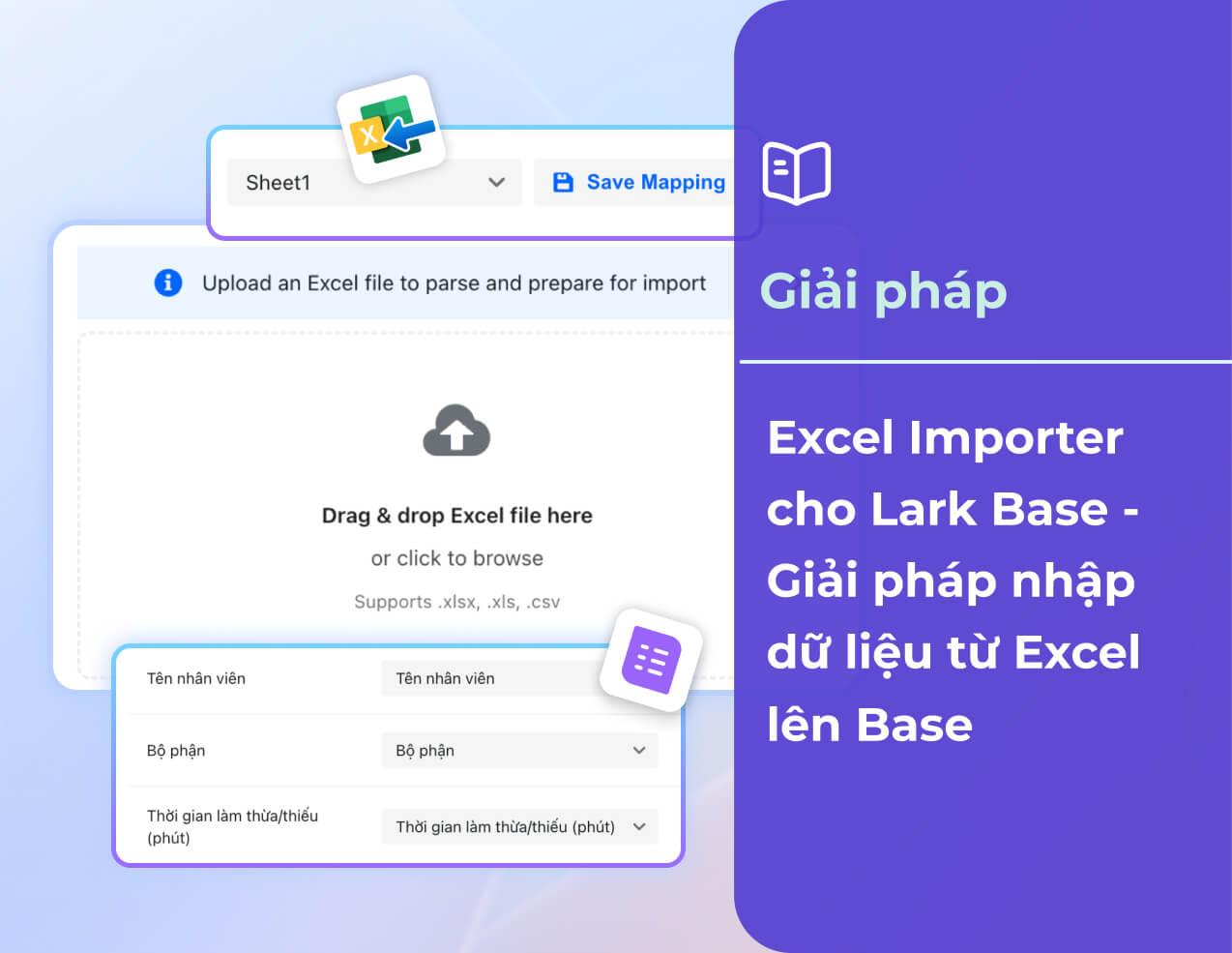Excel Importer cho Lark Base - Giải pháp nhập dữ liệu từ Excel lên Base