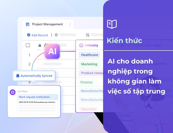 AI cho doanh nghiệp trong không gian làm việc số tập trung