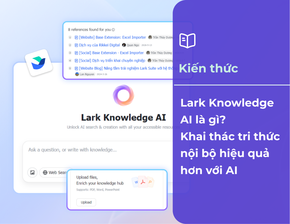 Lark Knowledge AI là gì? Khai thác tri thức nội bộ hiệu quả hơn với AI