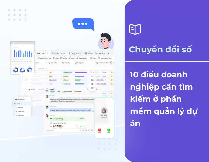 10 điều doanh nghiệp cần tìm kiếm ở một phần mềm quản lý dự án