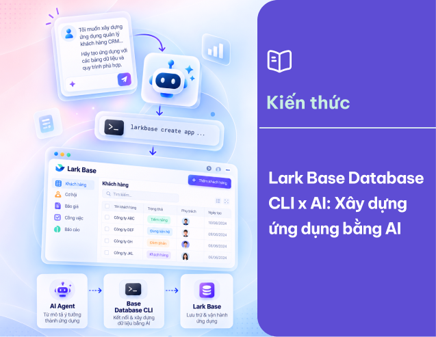 Lark Base Database CLI x AI: Xây dựng ứng dụng bằng AI