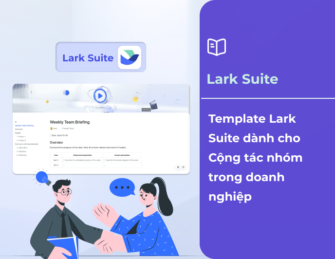 Template Lark Suite dành cho Cộng tác nhóm trong doanh nghiệp
