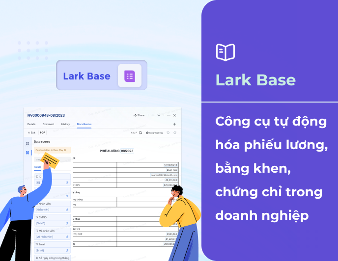 Tự động hóa phiếu lương trong doanh nghiệp bằng Lark Base