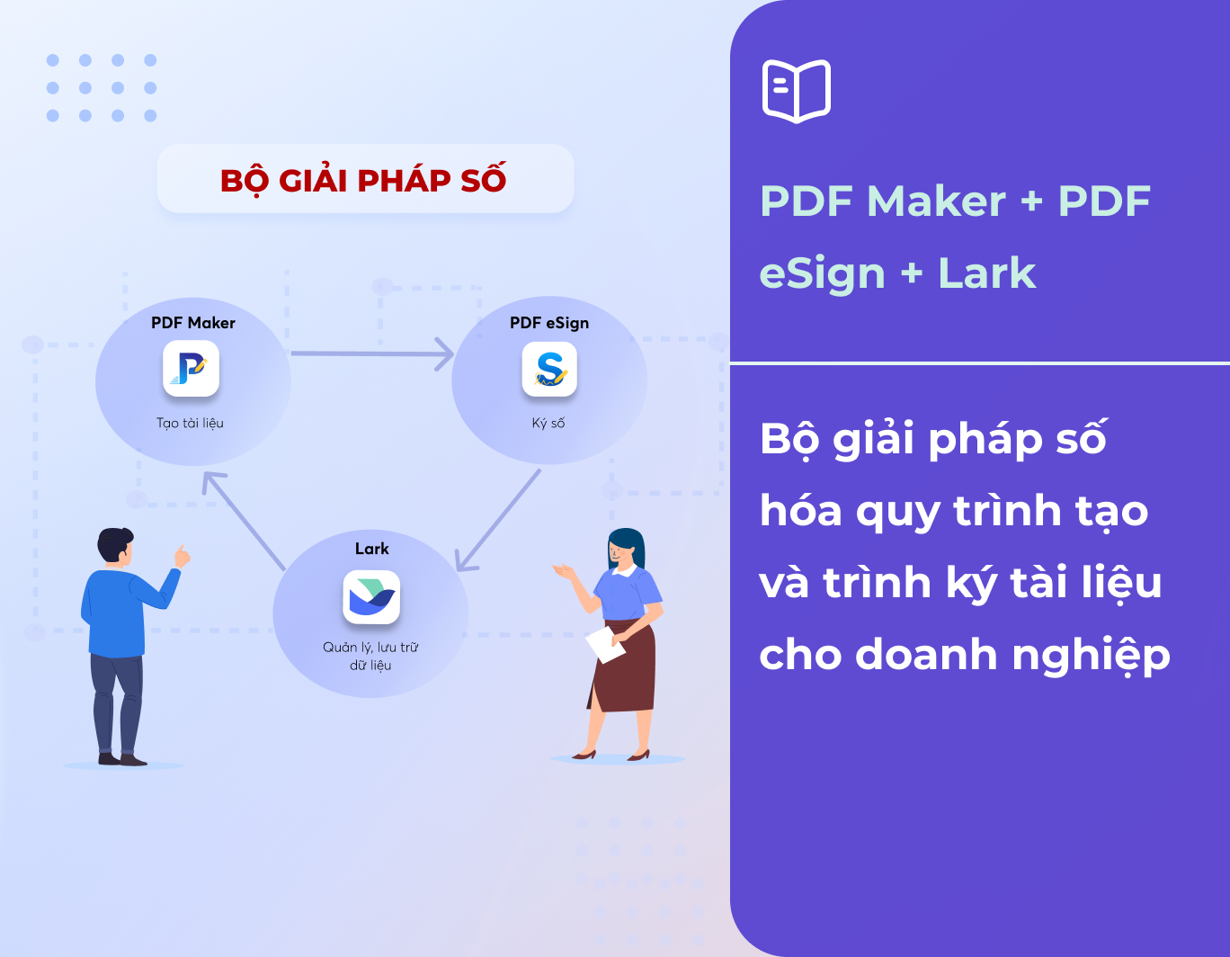 PDF Maker + PDF eSign + Lark: Bộ giải pháp số hóa quy trình tạo và trình ký tài liệu cho doanh nghiệp
