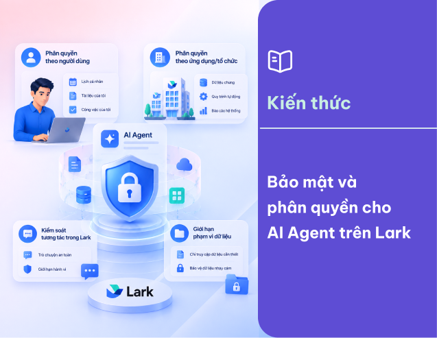 Bảo mật & phân quyền AI Agents trên Lark: Doanh nghiệp cần biết gì?