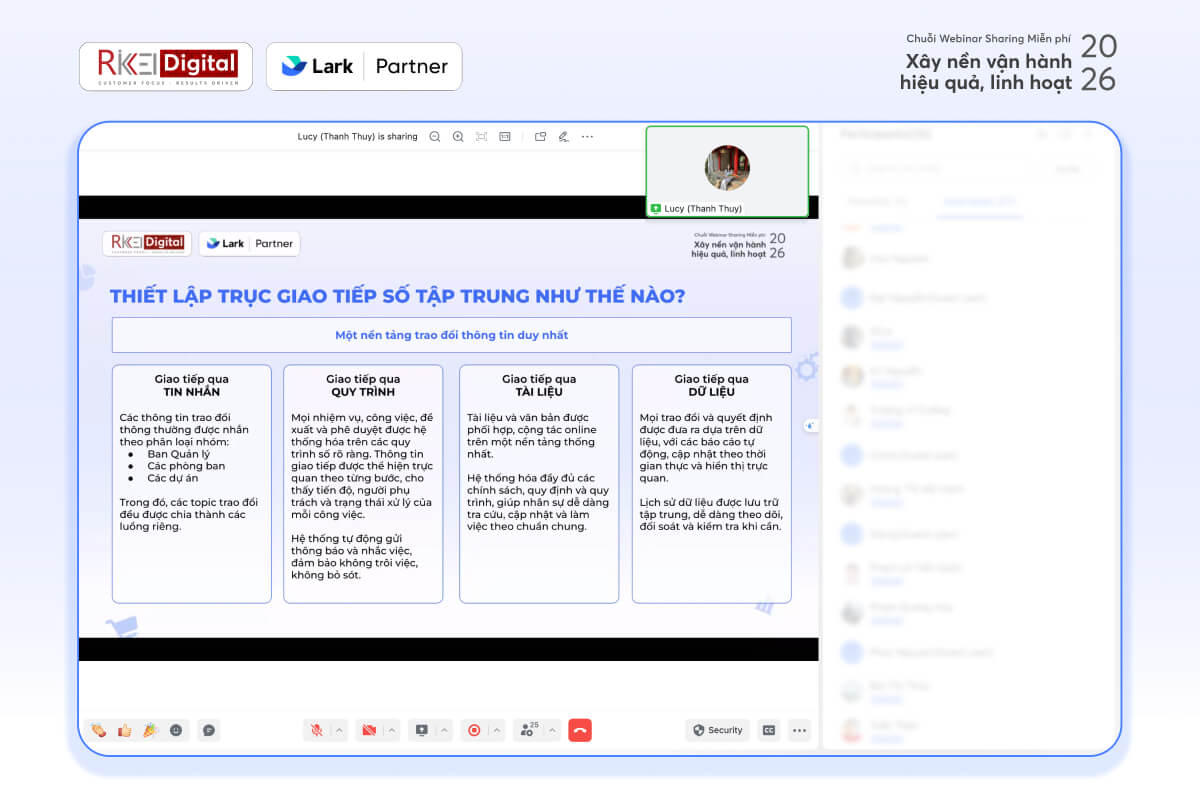 Webinar #1: &ldquo;Giải cứu&rdquo; CEO khỏi bẫy vận h&agrave;nh &ndash; Thiết lập trục giao tiếp số tập trung