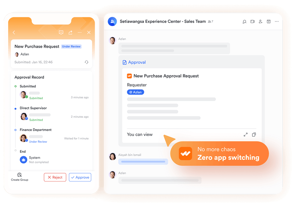 Lark Approval hỗ trợ tạo biểu mẫu và quy trình phê duyệt