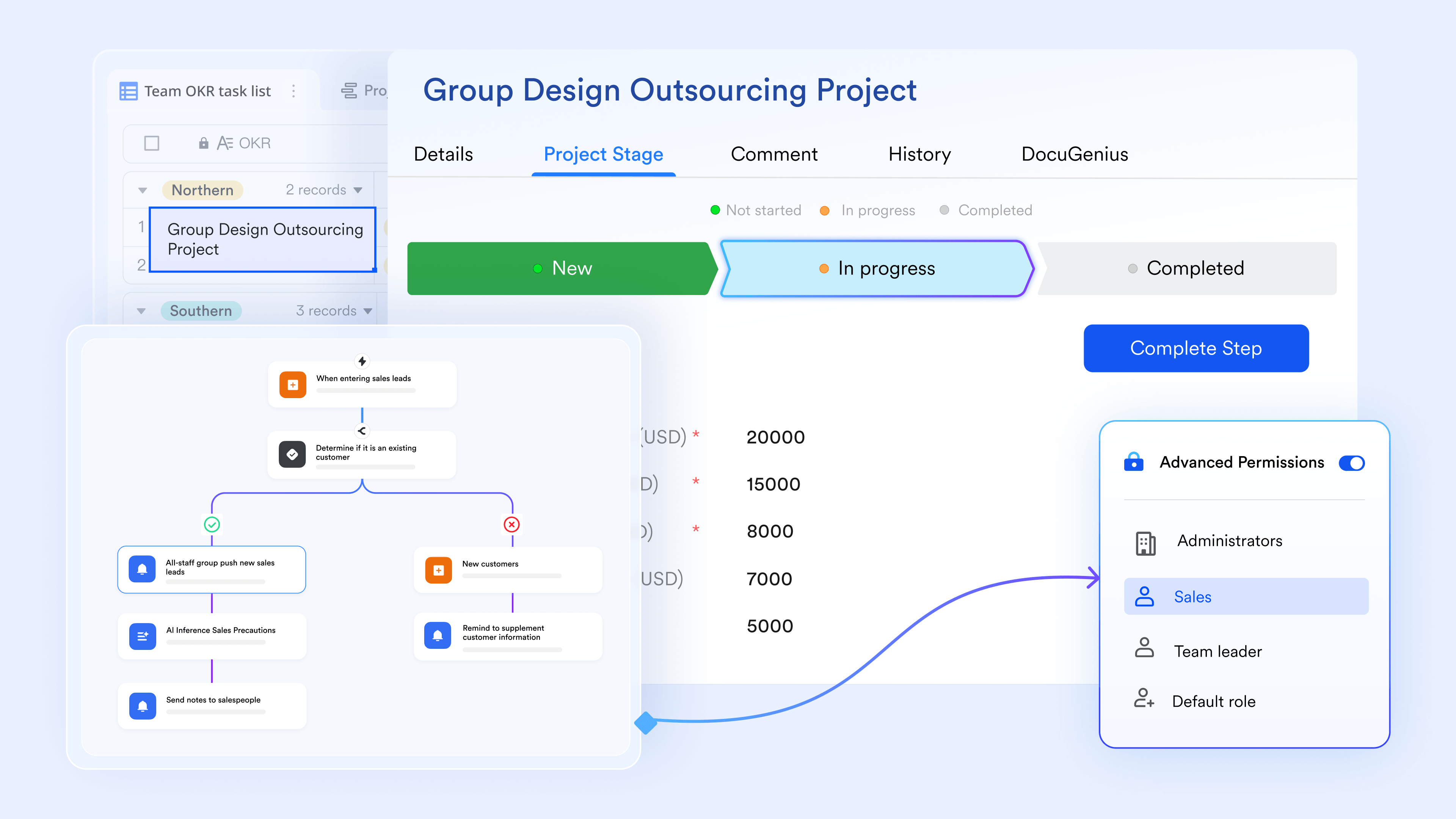 Lark Base workflow