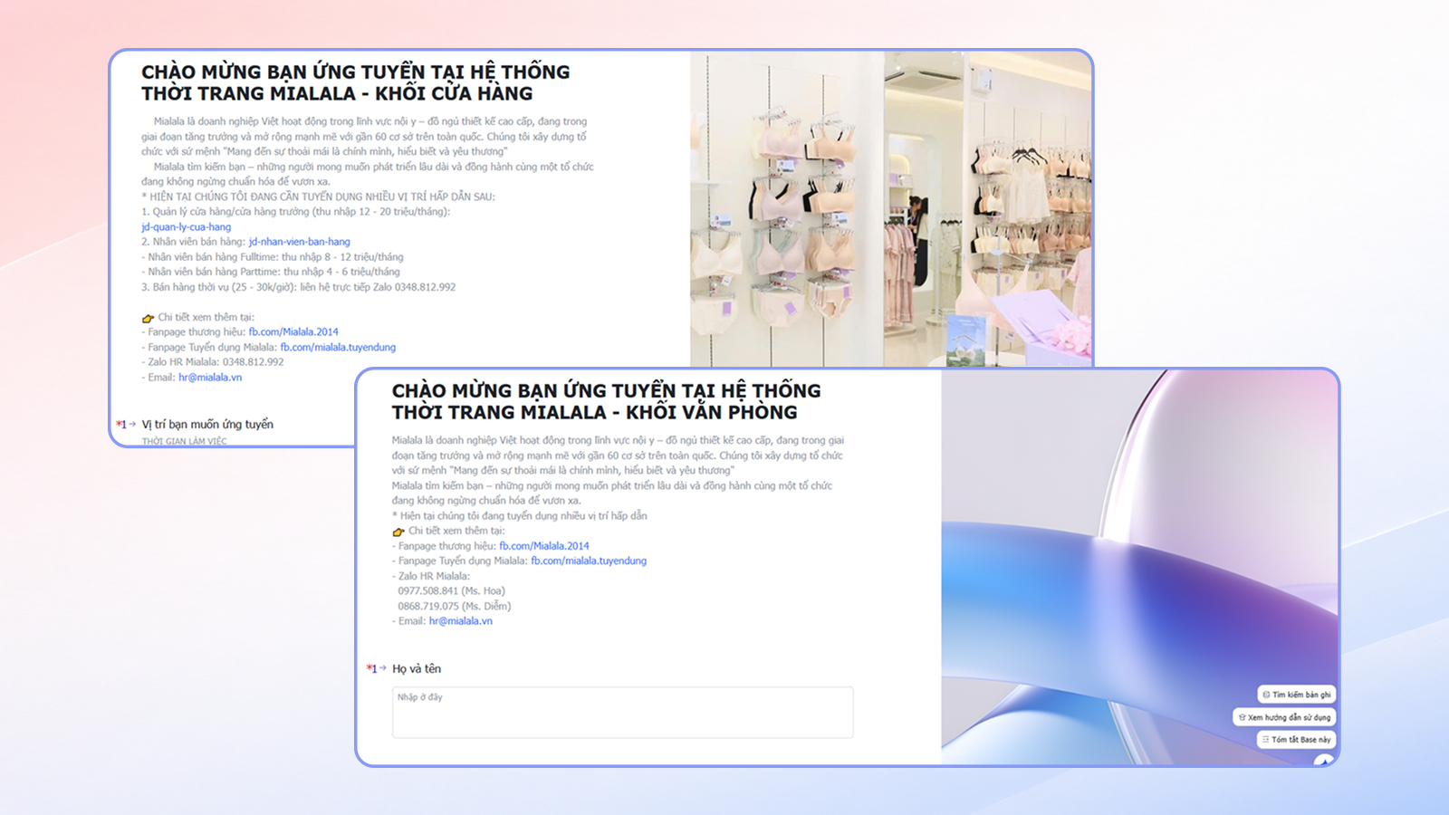 Mialala số hóa vận hành với Lark như thế nào?