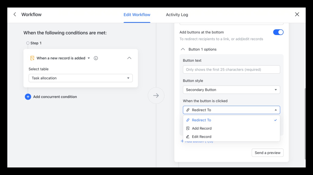 chỉnh sửa flow tự động