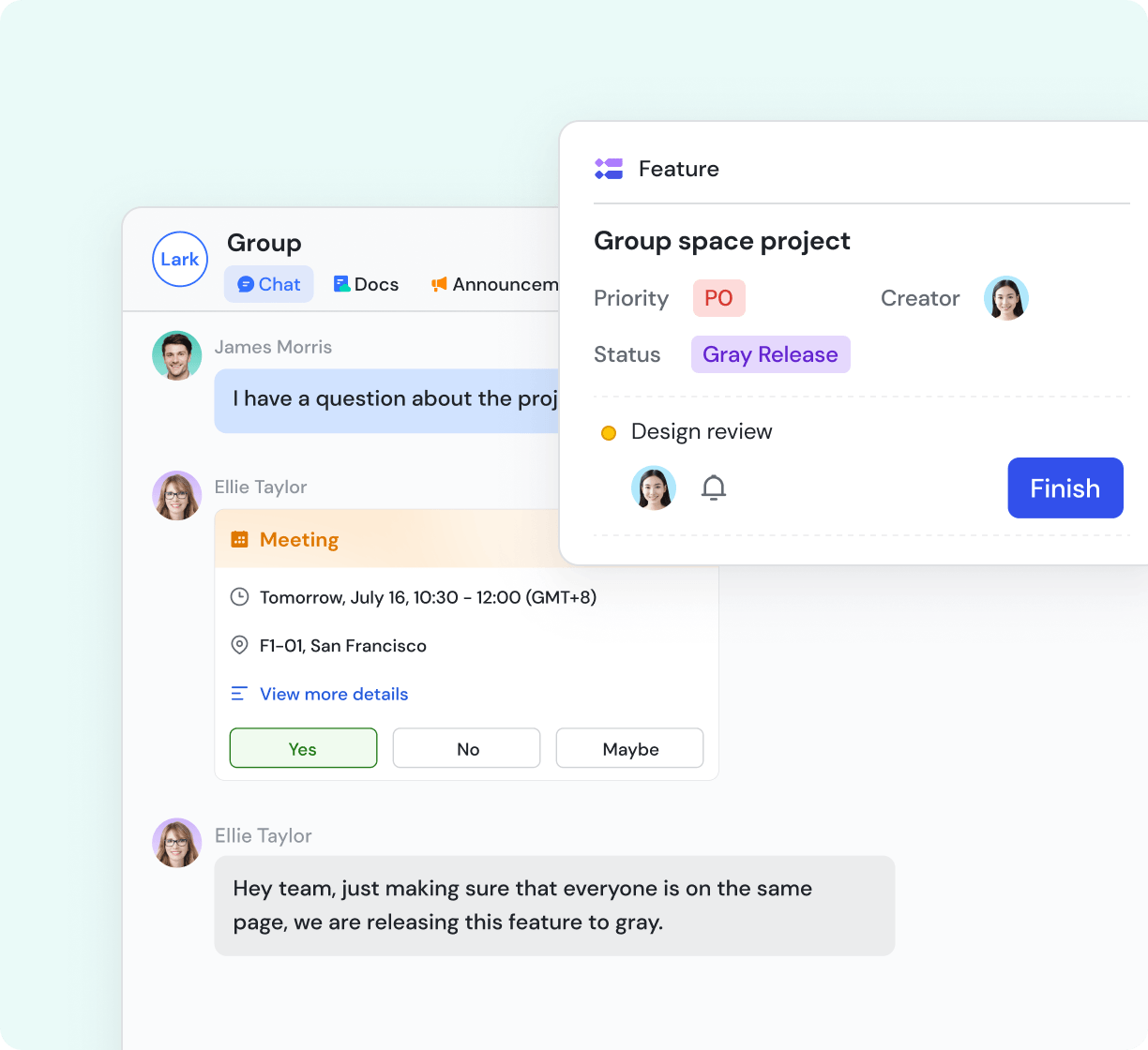 lark project gia tăng năng suất