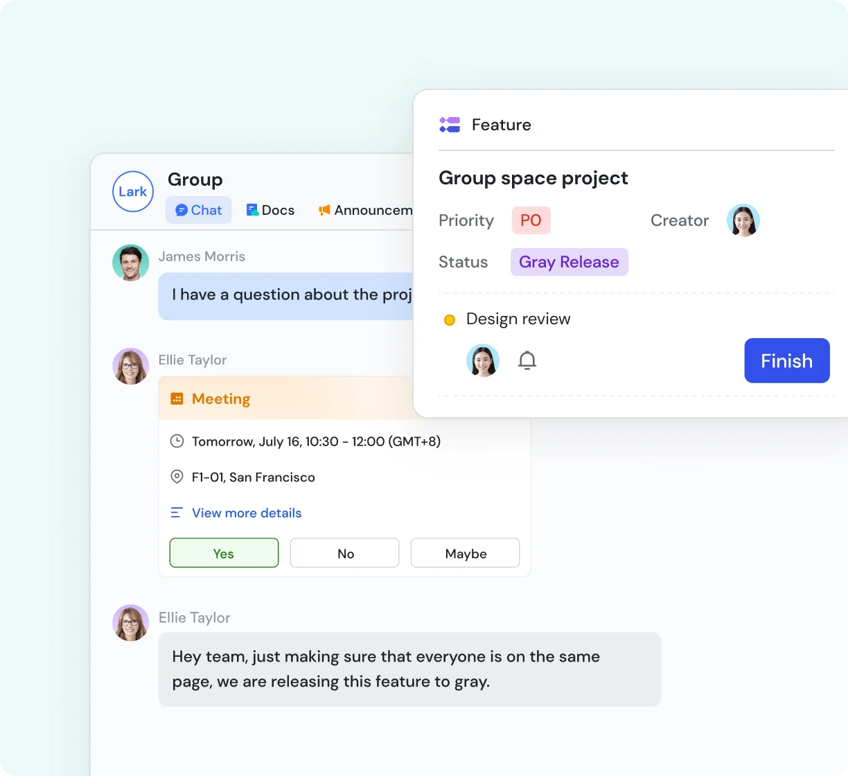 lark project gia tăng năng suất