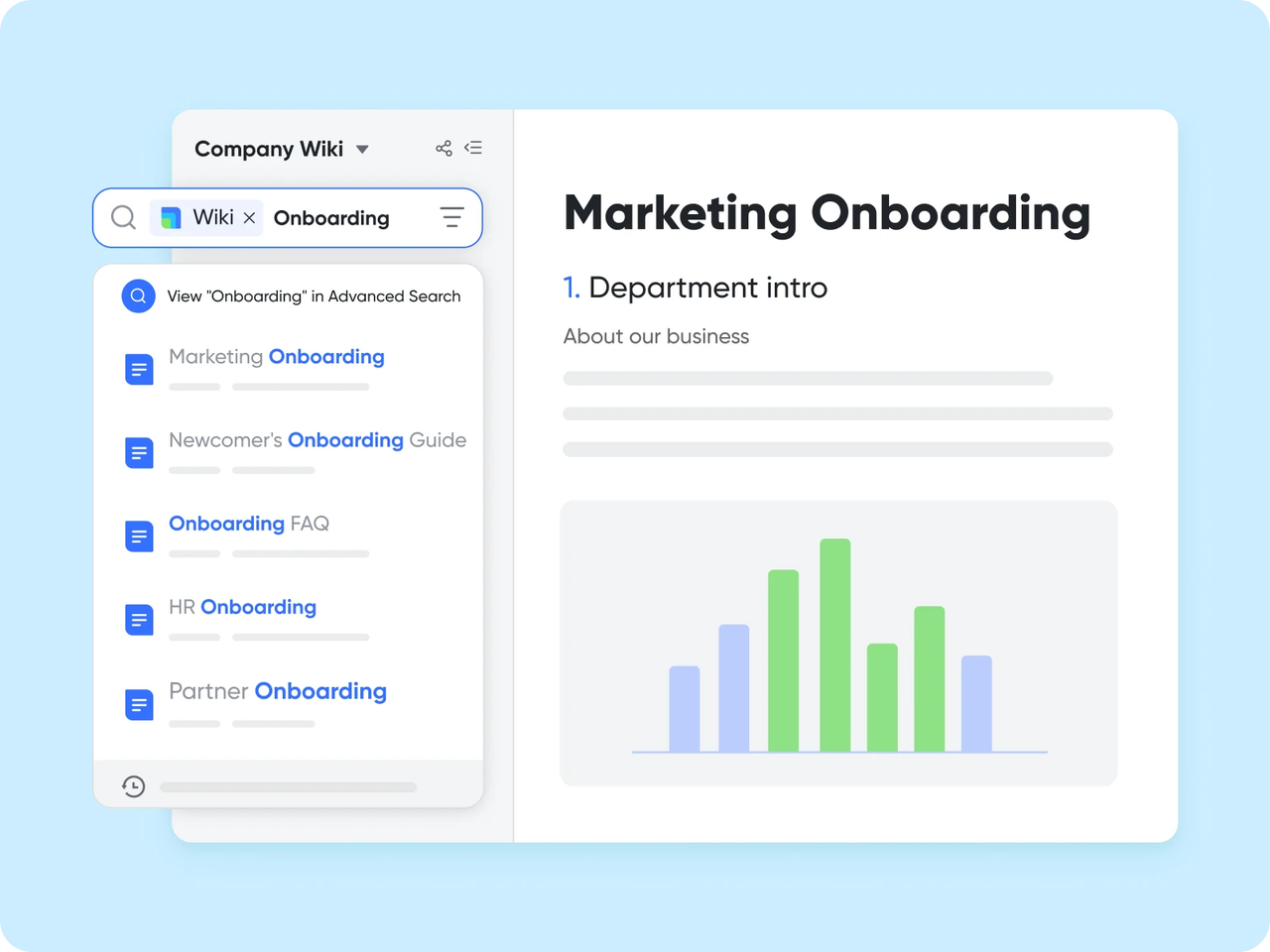 tìm kiếm nâng cao trên lark wiki
