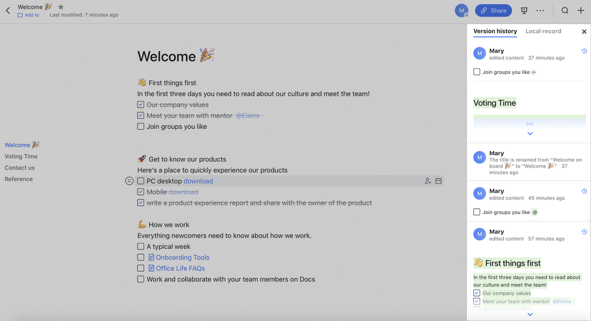 lark docs bảo mật thông tin dữ liệu