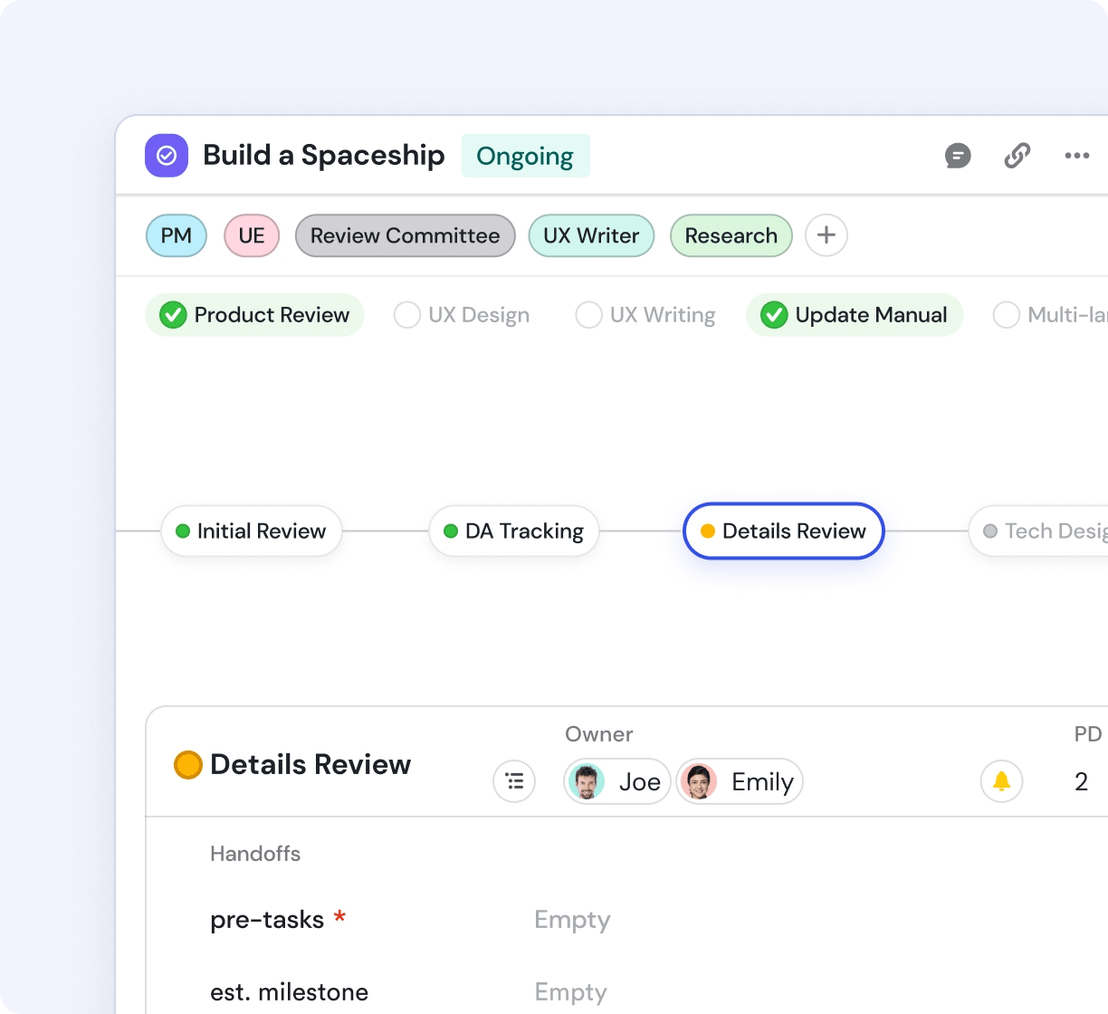 lark project quản lý dự án