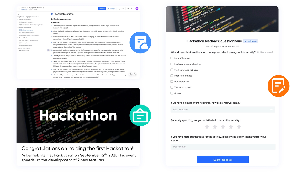 tận dụng lark anker tổ chức một cuộc thi hackathon