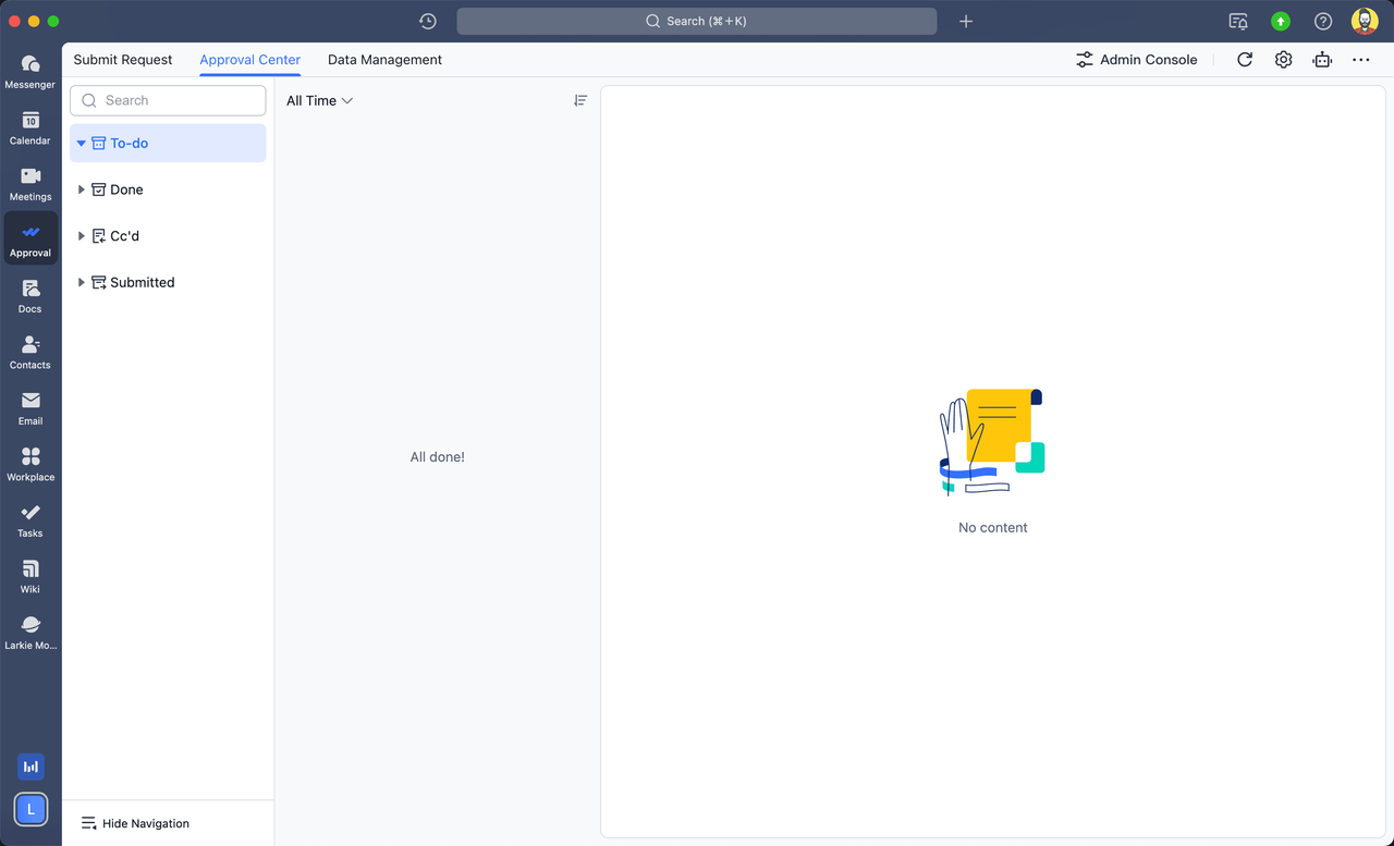 quá trình phê duyệt của lark hoạt động như thế nào