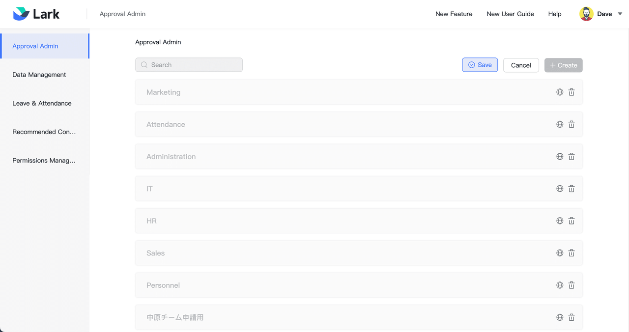 tạo nhóm phê duyệt trên lark