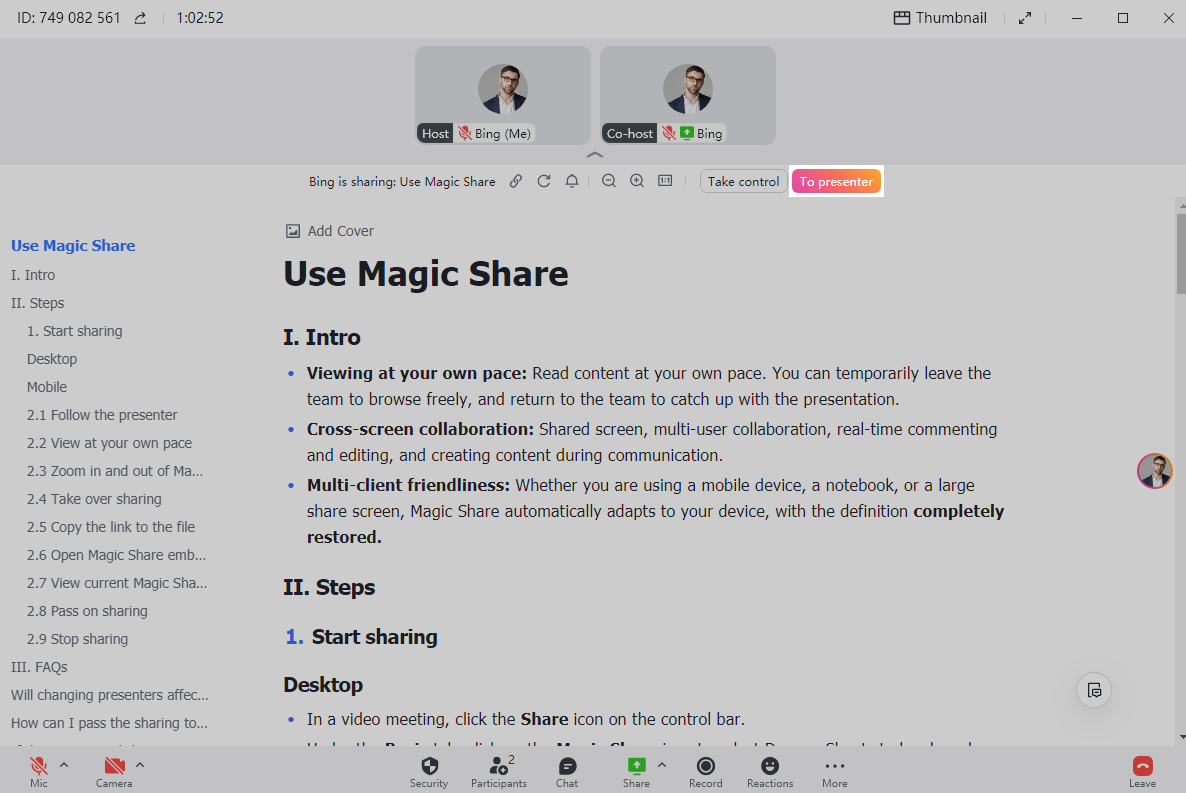 magic share lark suite việt nam