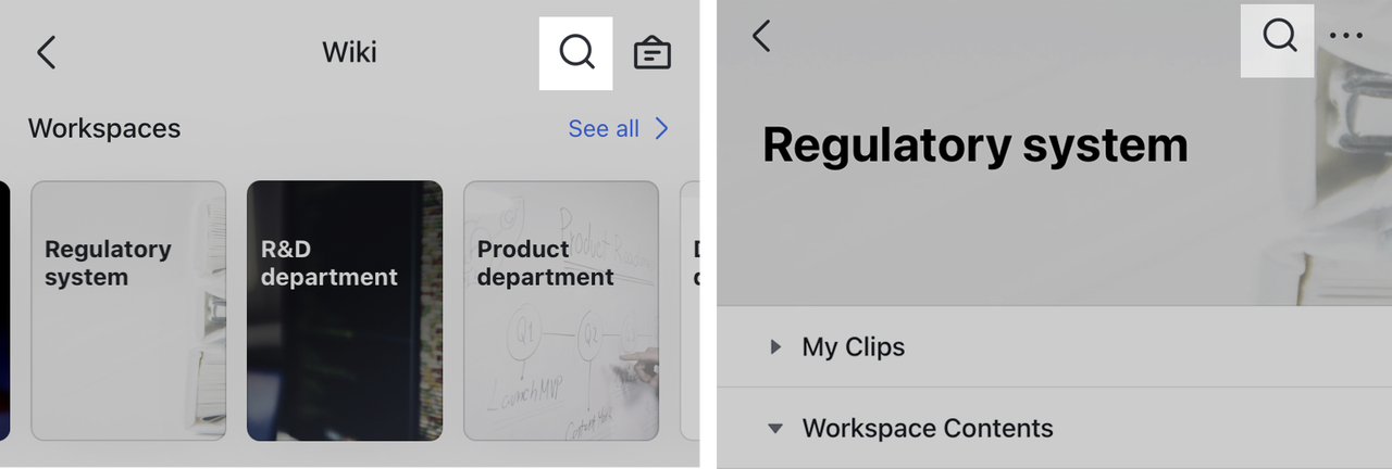 dễ dàng tìm kiếm trên lark wiki